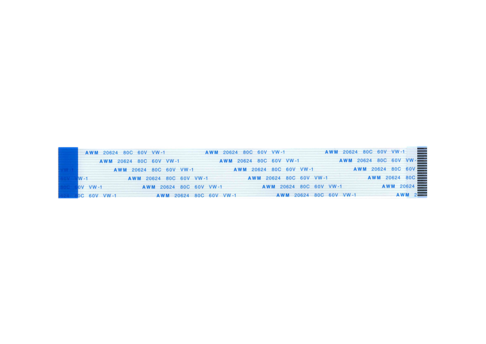 Шлейф 20 pin, 30 см, шаг 1 мм FFC, обратный Б