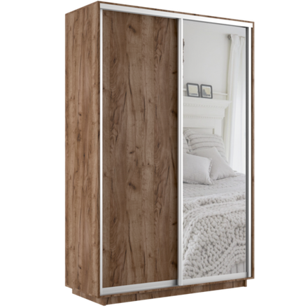 Шкаф-купе "Экспресс Медиум Хит" (Крафт табачный) 2200х1200х600, МК Е1, г.Белореченск