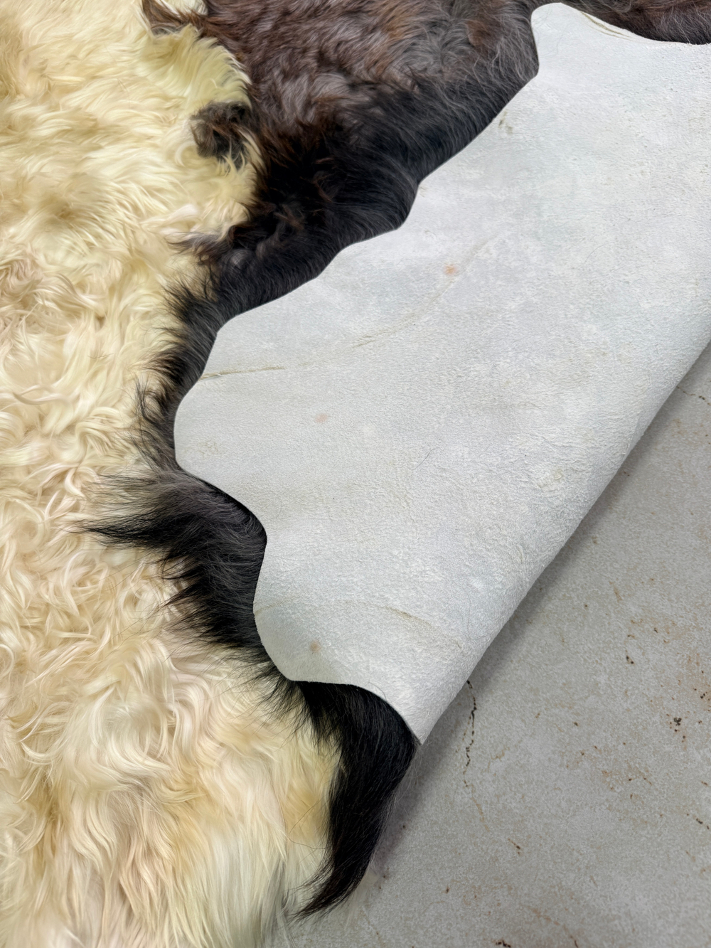 Ковер шкура козья Меховой