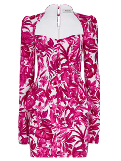 Корсетное платье с басками на бедрах