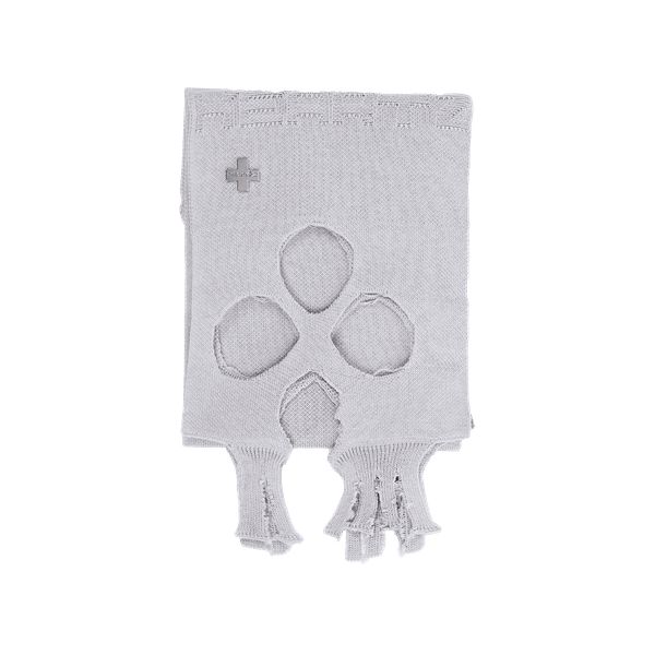 Шарф Nosebleed Two Distressed Logo серый - фото 3