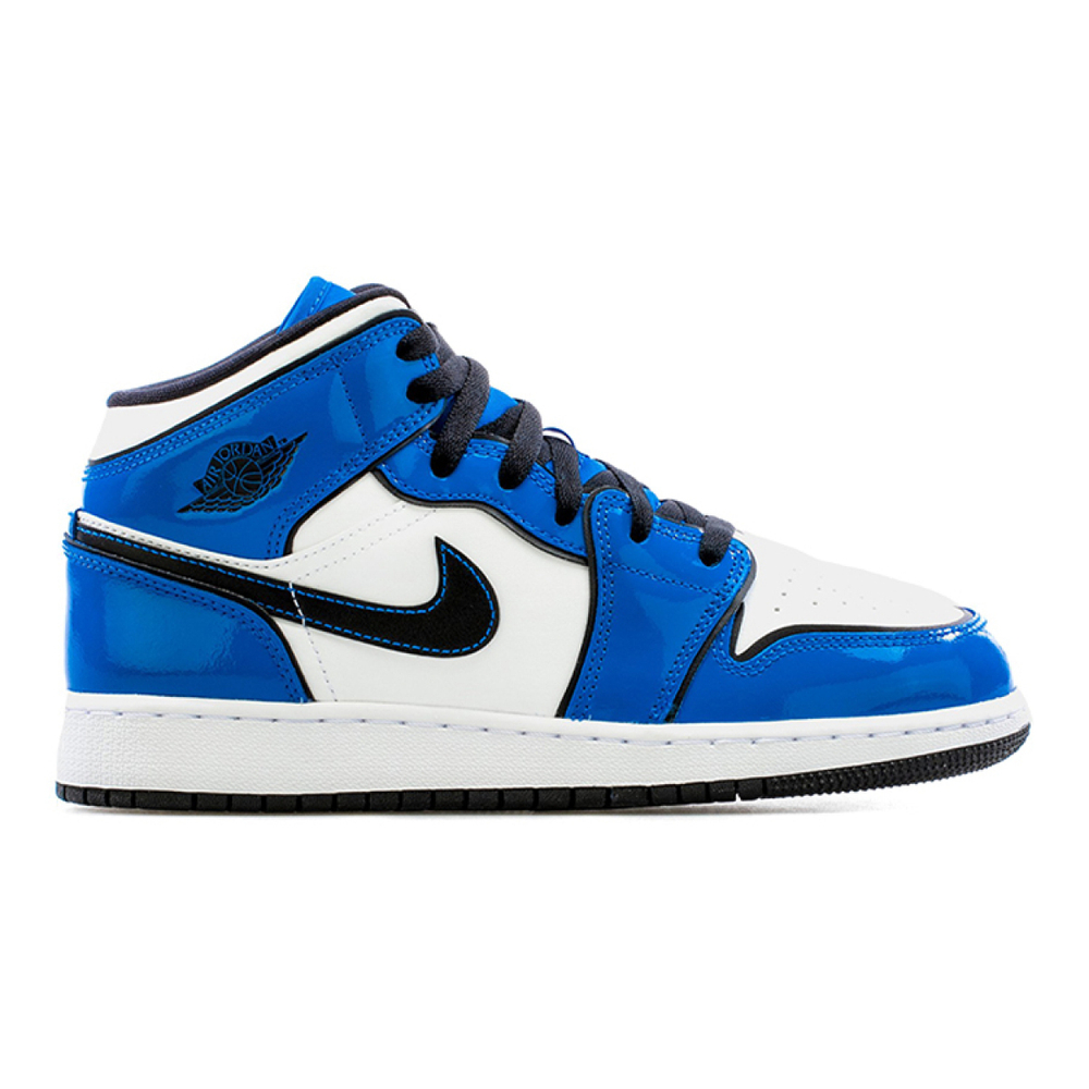 Кроссовки Air Jordan 1 Mid SE GS Signal Blue