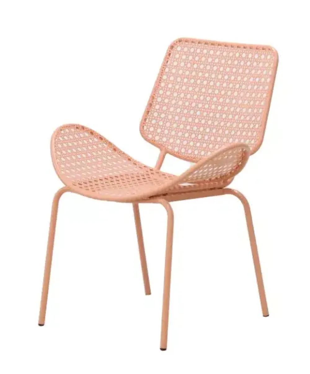 "Гермес" стул стальной, цвет светло-розовый