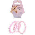 Резинки для волос силиконовые 3шт «ЛИНАЛИ», цвет розовый, d-5,5см (Подвес Единорог)