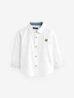 Рубашка с вышивкой для мальчика Next K83-251, Белый