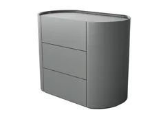 Комод Lagom 3 ящика ширина 90 см (серый)