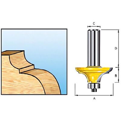 Фреза калевочная Makita 38.115,9*8*32*2Т   D-11704