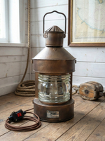 Большой напольный светильник из корабельного топового фонаря «Топовый ТС», Ленинград, 1970 год