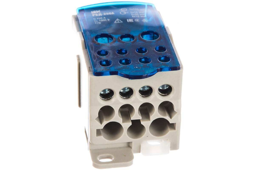 Блок распределительный РБД-250А на DIN-рейку IEK