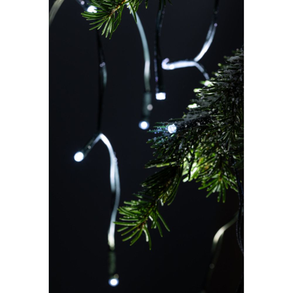 Садовая гирлянда ЭРА ERASF22-29 Бахрома на солнечной батарее холодный свет 2.4*0.5 м