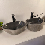 Раковина из речного камня ПАРА! RS-65474 43*29*15 0865