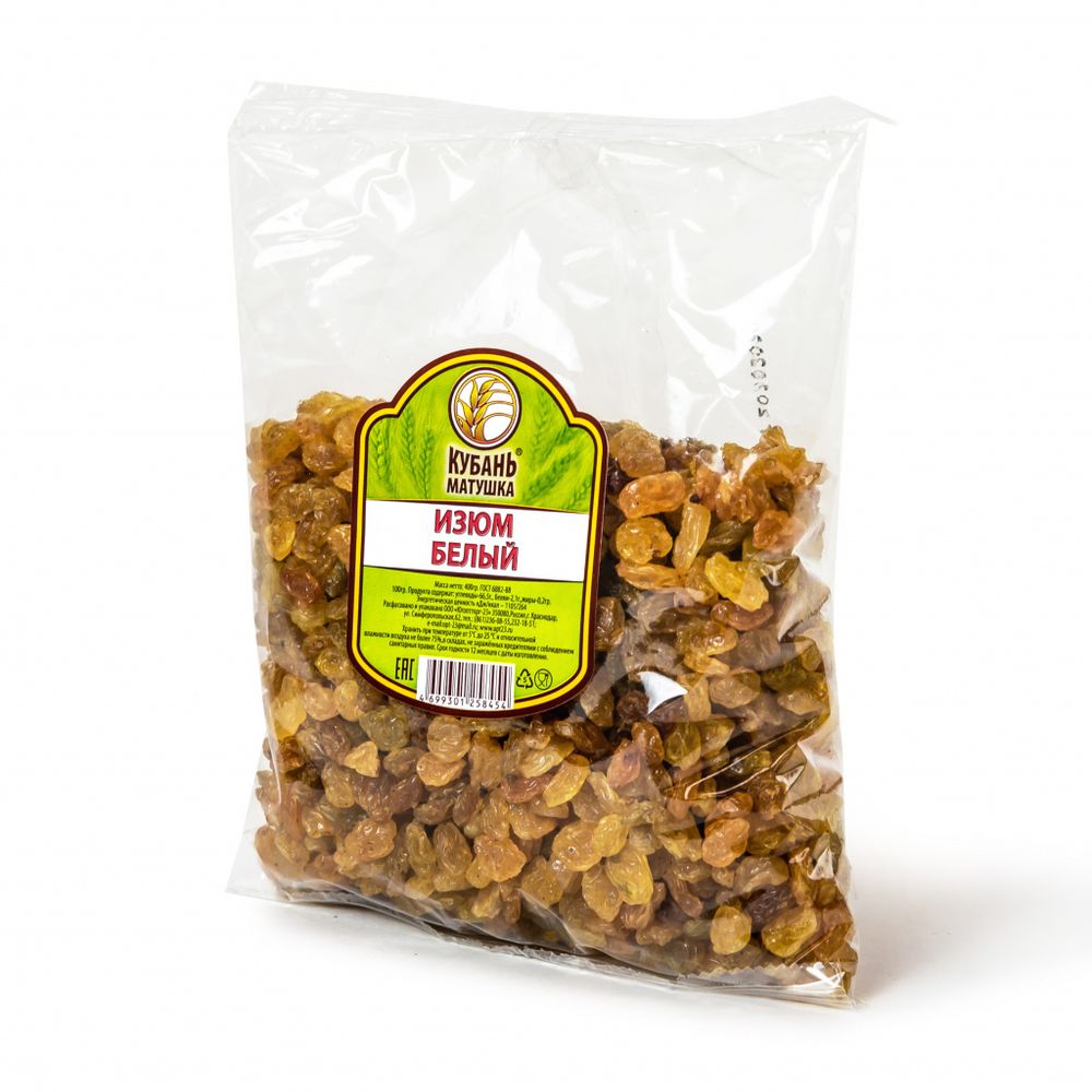 Изюм белый ГОСТ "Кубань-Матушка", 400гр