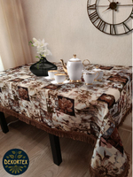 Гобеленовая скатерть Цветочная коллекция 160х200 см