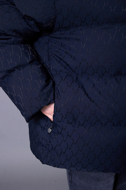 Куртка черная зимняя LOGO NET BLACK