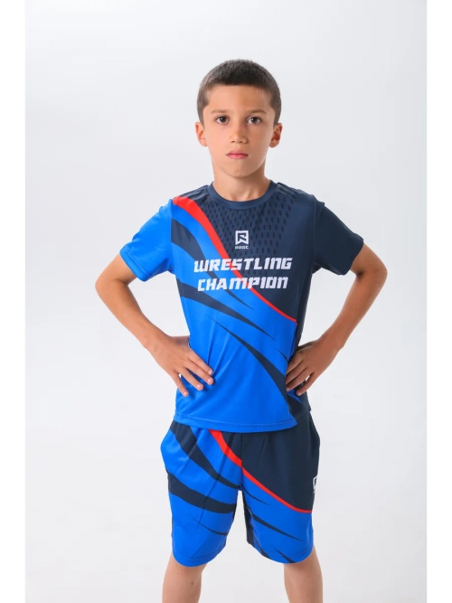 Детский спортивный костюм шорты и футболка для тренировок