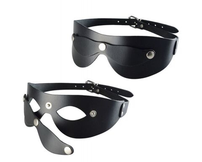 Черная кожаная маска Новичок (Цвет: черный)