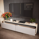 Модульная стенка в гостиную со шкафом Туя светлая/Кашемир Рэя 29х32х150 см