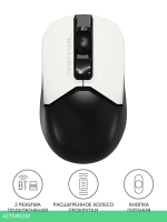 Мышь A4Tech Fstyler FM12 Panda белый/черный