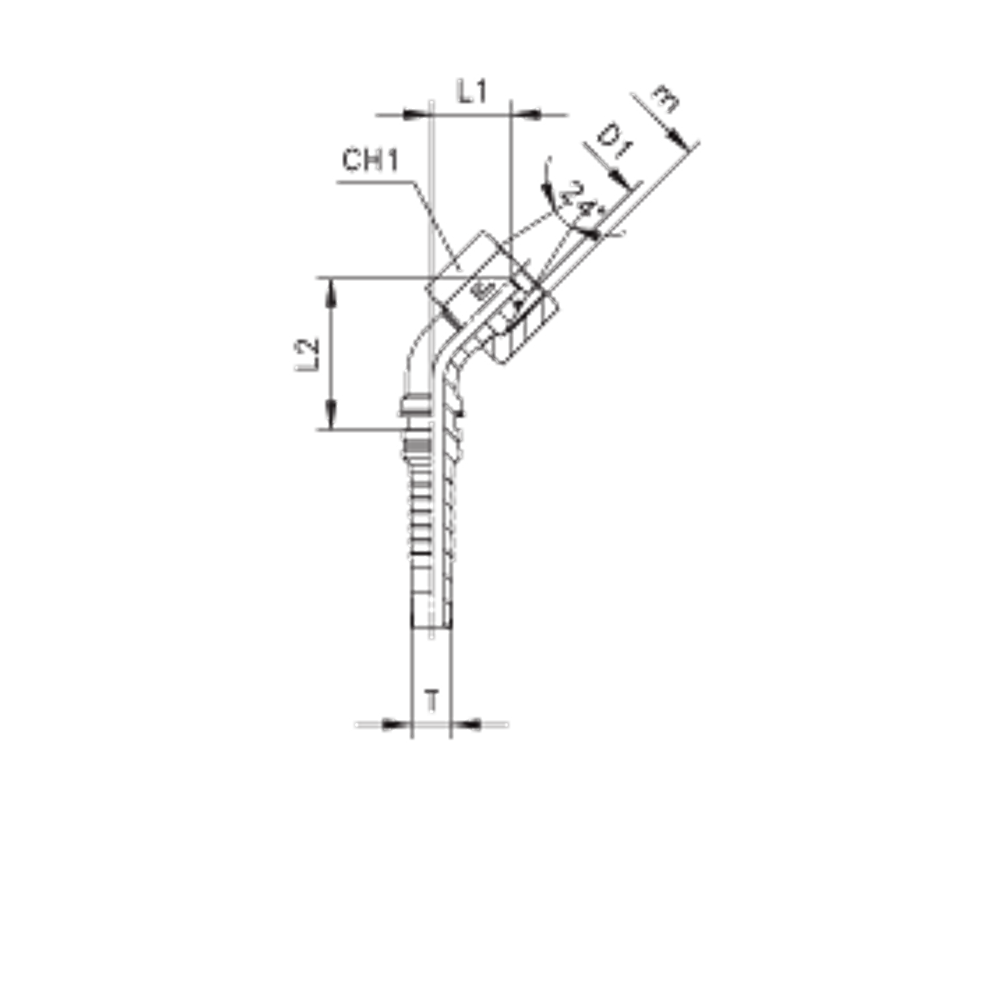 Фитинг DN 25 DKO-S (Г) 36x2 25 (45) Interlock