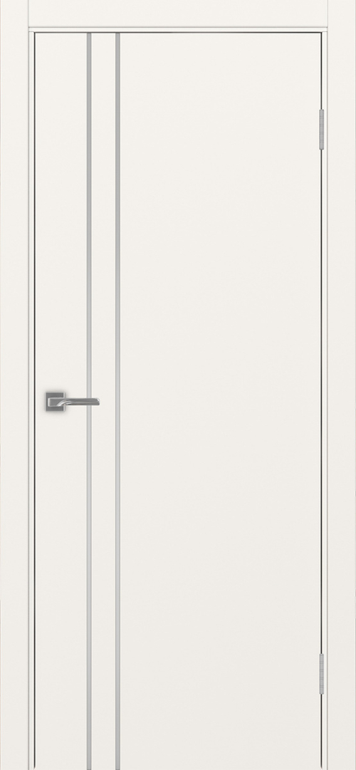 Межкомнатная дверь Optima Porte НЕАПОЛЬ 205 Молдинг SC (матовое серебро), Кромка в цвет полотна