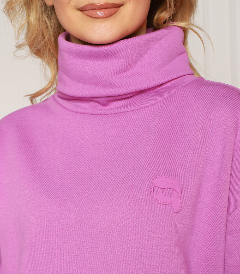 Худи ikonik2.0 high neck Karl Lagerfeld - фиолетовый(230W1821)
