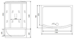 Душевой бокс Timo Lux 170x90 T-7770 с гидромассажем