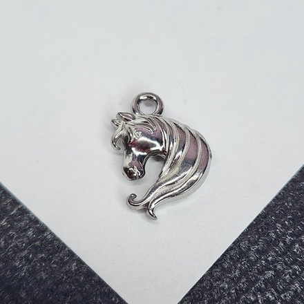 Подвеска стальная лошадка, р-р 15×12мм, штучно