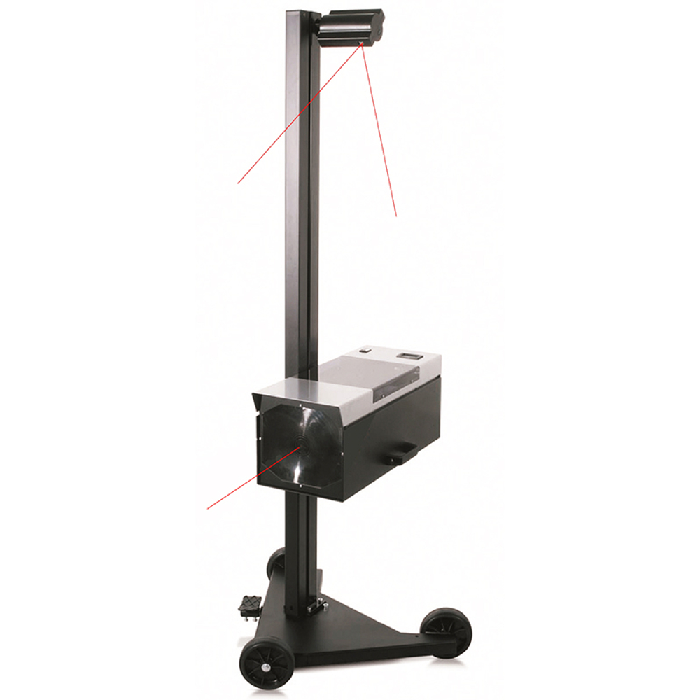 HL26DL2LX Прибор для проверки и регулировки света фар с цифровым люксметром и 2-мя лазерами