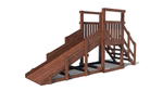 Зимняя деревянная горка W-1 (длина ската 2,5м)