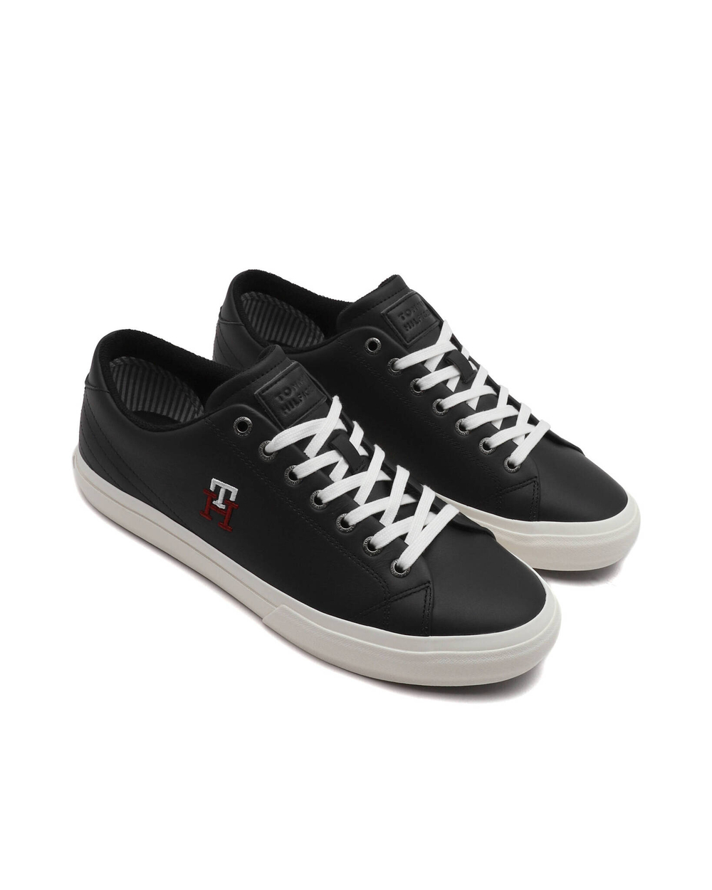 Кожаные кроссовки th hi vulc street low leather Tommy Hilfiger - темно-синий(FM0FM04740)