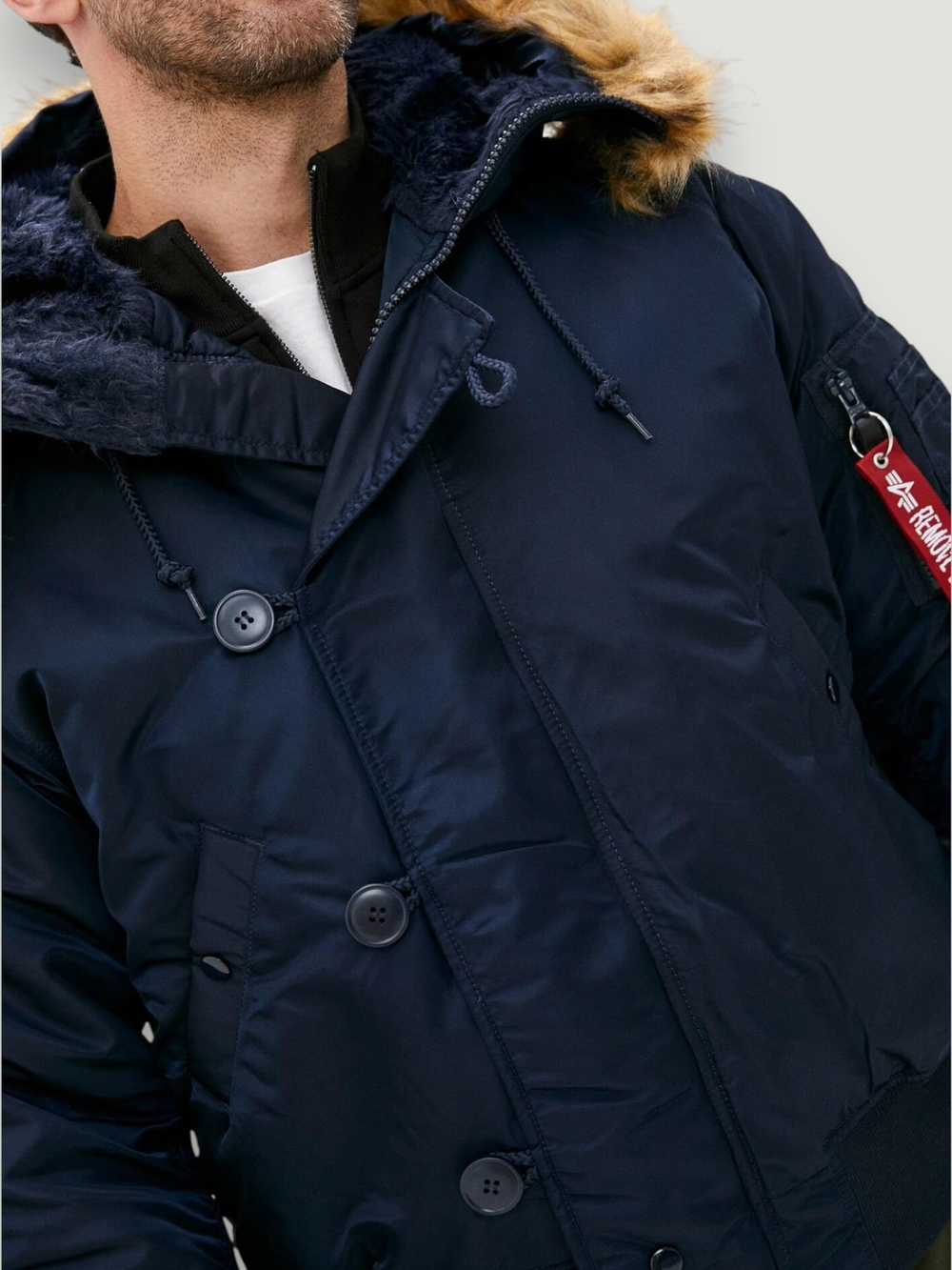 Alpha N-2B Flight Jacket (т.синяя - r.blue)