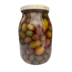 Оливки МИКС АССОРТИ с косточкой, 900 гр., Bella Contadina, Италия