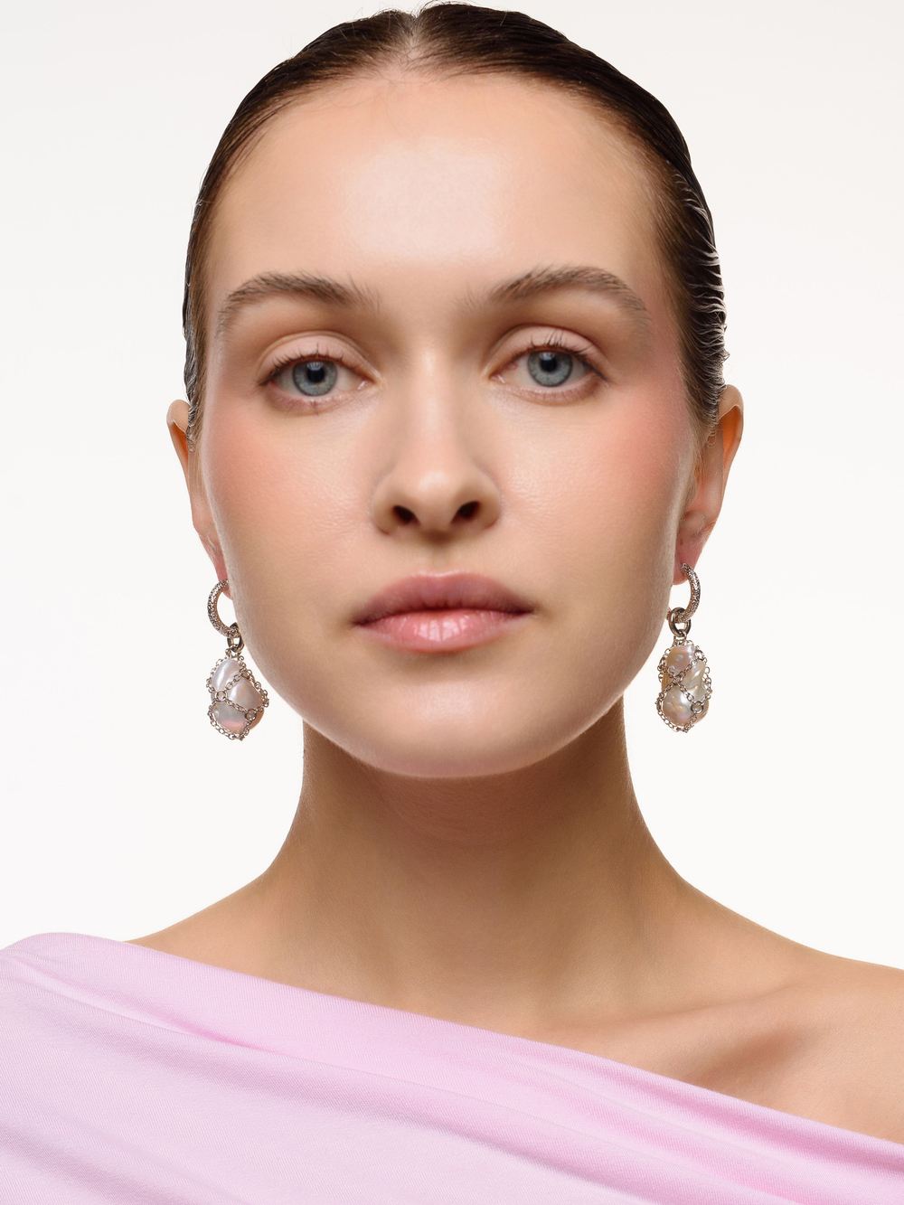 Серьги "Spider Pearl" Silver