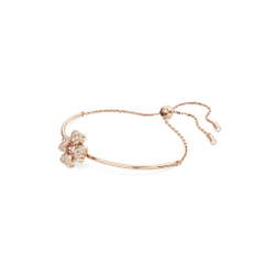 IDYLLIA:BRACELET CZ CLOVER SILK/ROS M