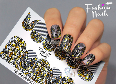 Слайдер-дизайн Fashion Nails Серия G № 39