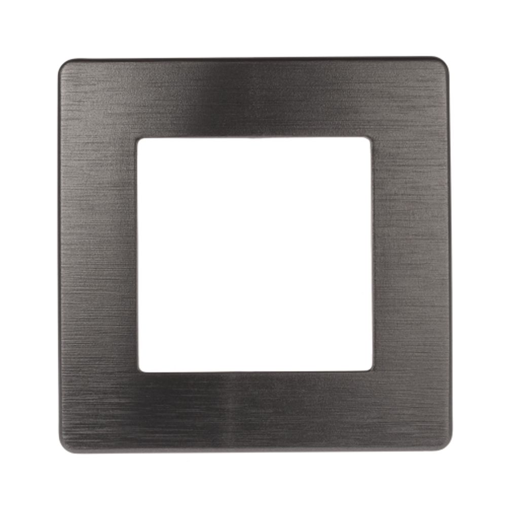 Рамка для розеток и выключателей ЭРА Серия 12 12-5101-12 на 1 пост, Сатин, графит