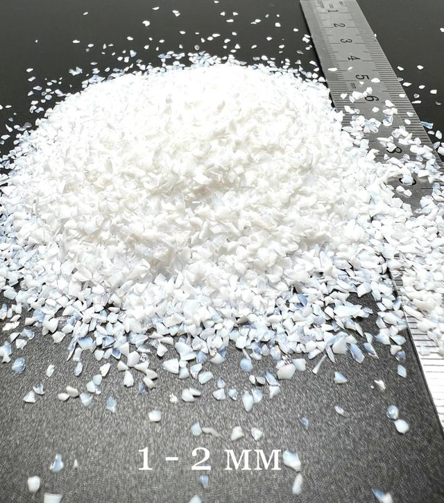 Стеклянная крошка Белая фракция 1