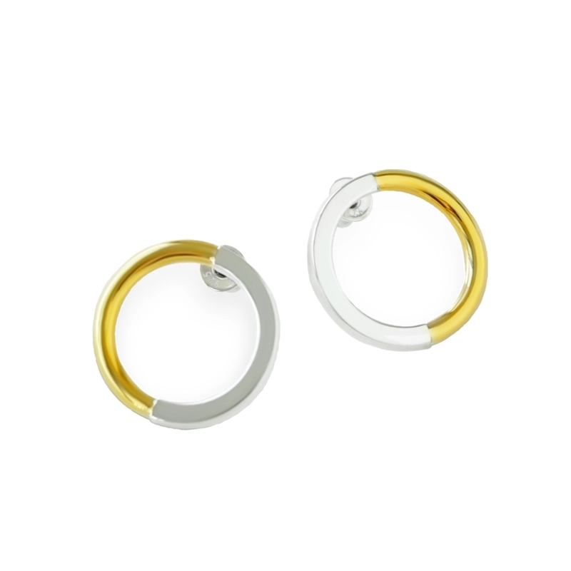 Серьги Золотой Круг