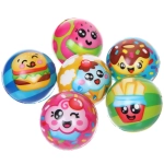 Мяч 7,6 см «Вкусняшки» (антистресс), микс СТИКЕР НА ВЛОЖЕНИЕ