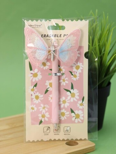 Ручка пиши-стирай "Beautiful butterfly", pink