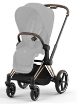 Коляска Cybex Priam IV Rosegold complete и автокресло Cloud G i-Size Moon Black Plus 3 в 1 Mirage Grey