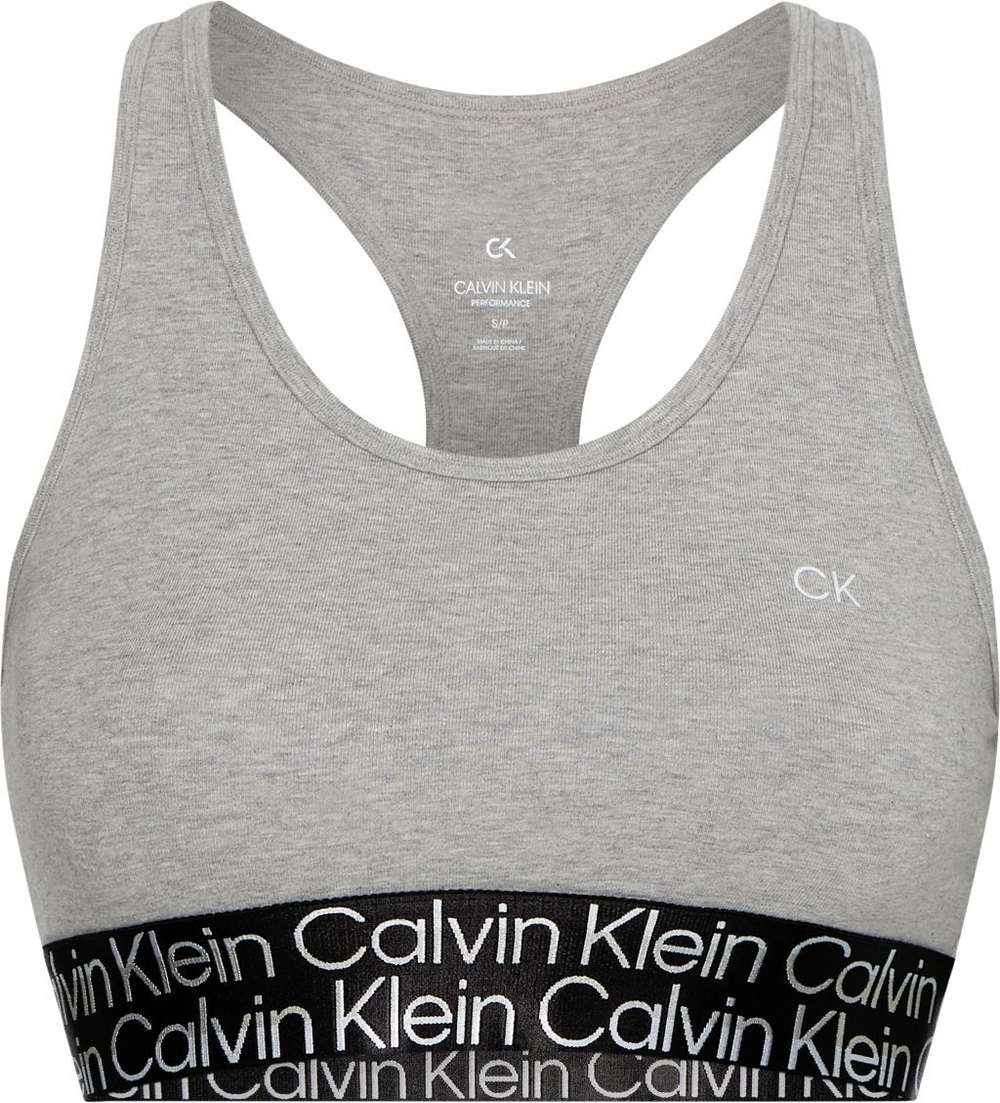 Теннисный бюстгальтер Calvin Klein Low Support Sports Bra - heather grey