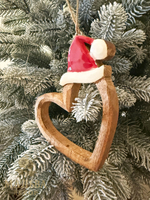 Декор подвесной "Сердце в колпачке" 12,5xH17 см + 6см подвес