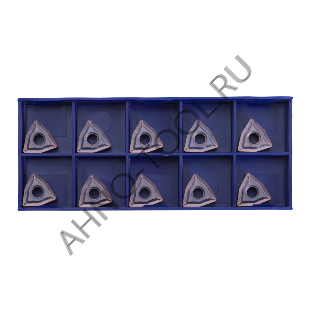 Пластина твердосплавная ISO WNMG060408-MFA APM20B AHNO по жаропроч. и нерж.стали, получистовая