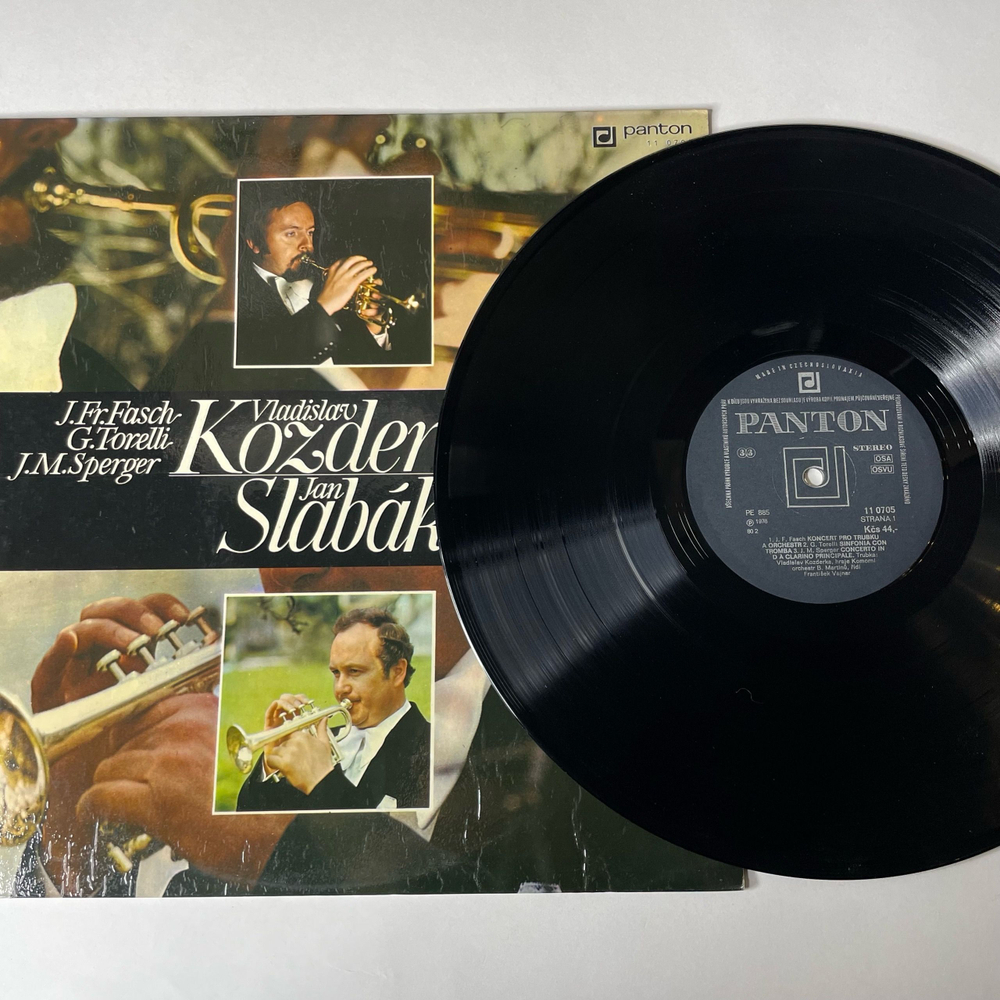 Винтажная виниловая пластинка LP Vladislav Kozderka, Jan Slabak, G. Torelli, G. P. Telemann, H. Purcell (Чехословакия 1978)