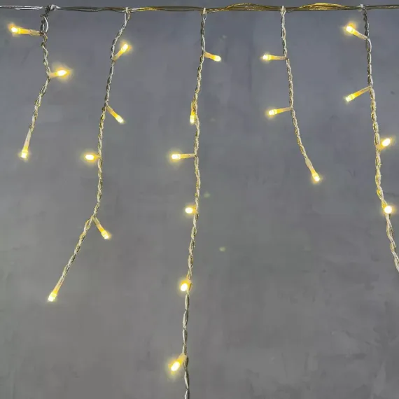 Светодиодная бахрома 3*0,5 м., 150 шампань LED ламп, силиконовый прозрачный провод, Beauty Led (ECC150-10-2CH)