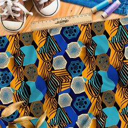 Ткань таффета дизайнерские пчелиные соты