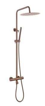 Стойка для душа c термостатом UNO Brushed Bronze
