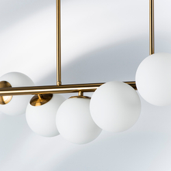 815183 Люстра CROCO 8х40W E14 ЛАТУНЬ