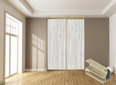 Дверь-купе 2850*600(700,800,900) мм, золото матовое, Пальмира LAMARTY